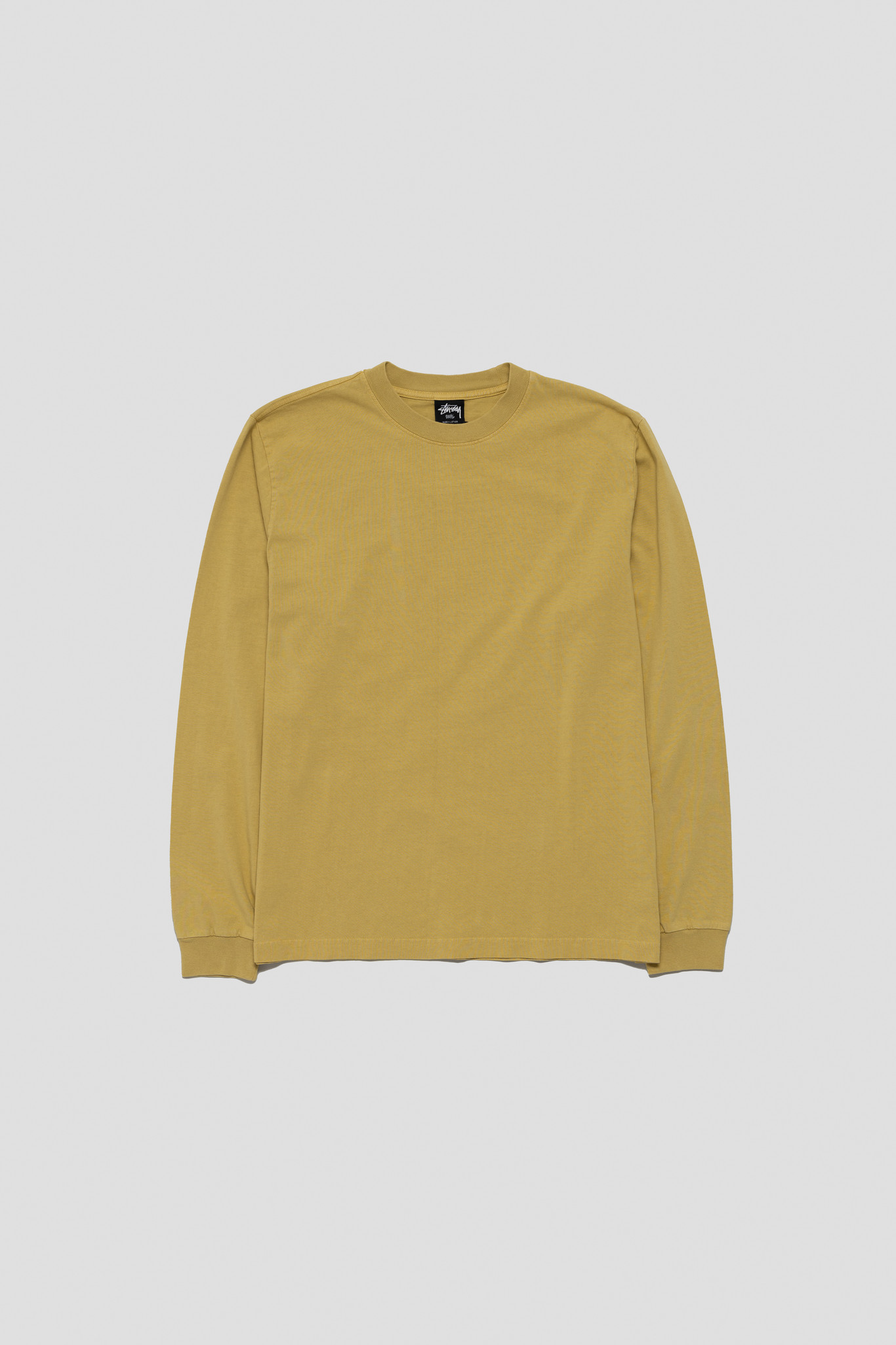 Pigment Dyed LS Crew Mustard