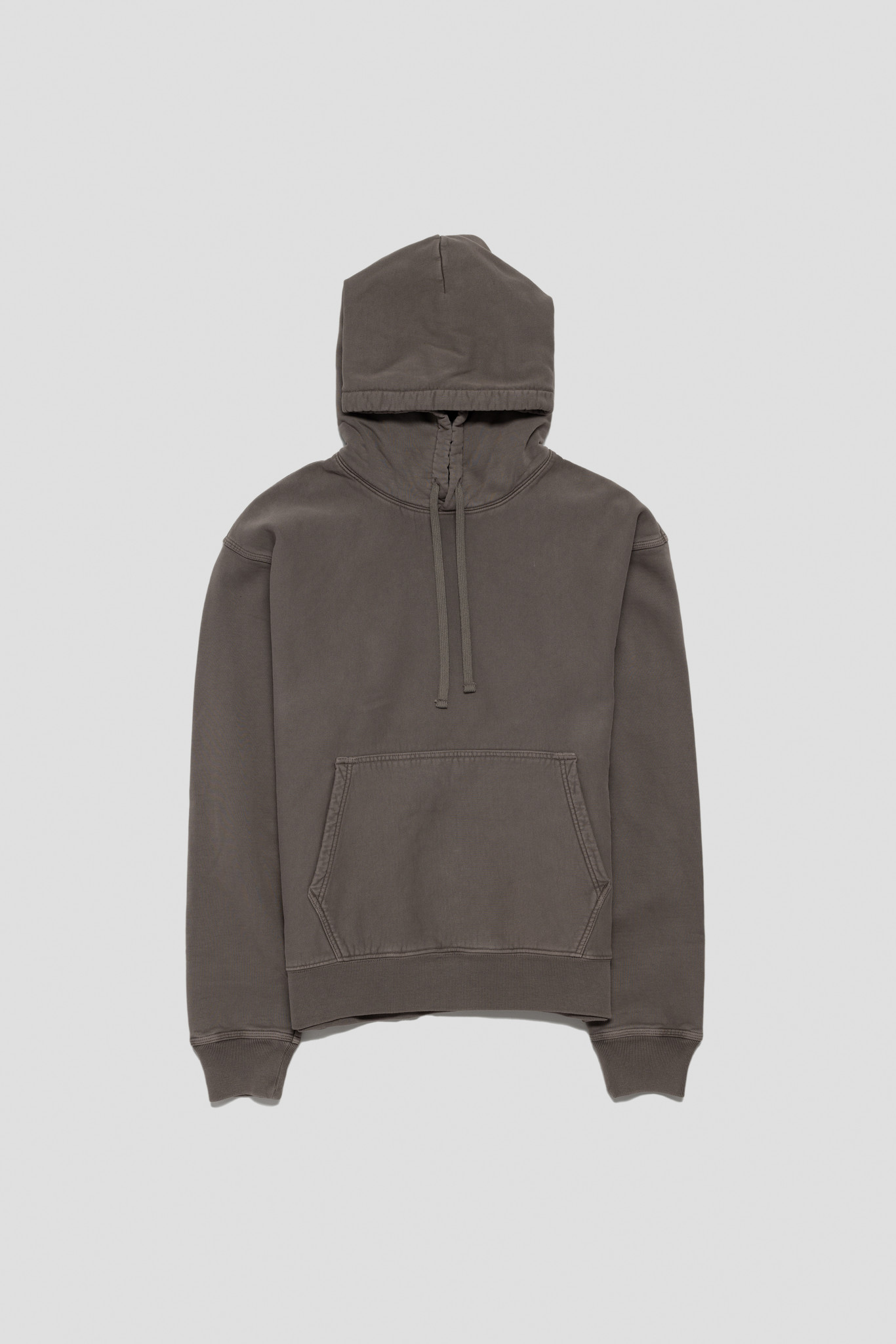 Pigment Dyed Fleece Hood Charcoal