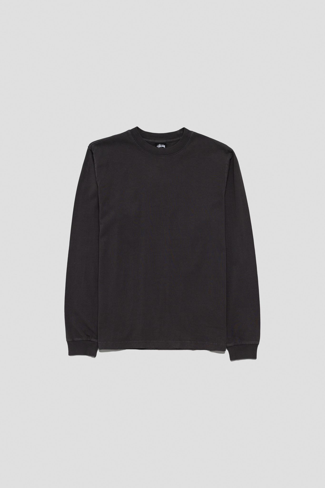Pigment Dyed LS Crew Black