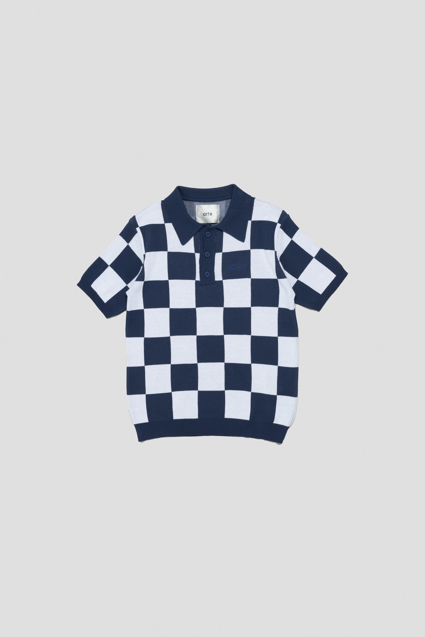 Koren Square Polo Navy/White