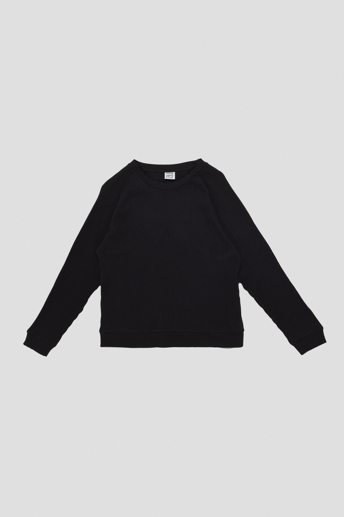 Basic Sweat Fleece Rib Black
