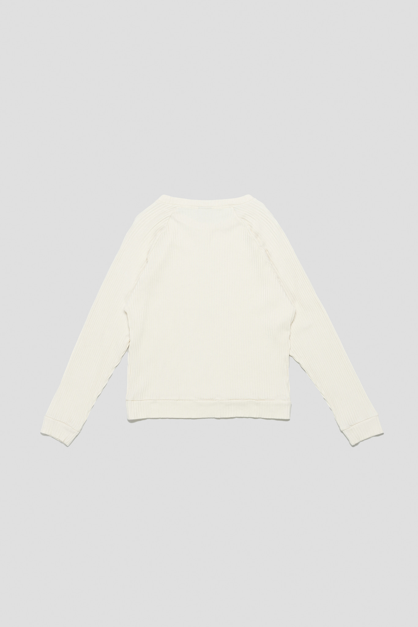 Basic Sweat Fleece Rib Off White