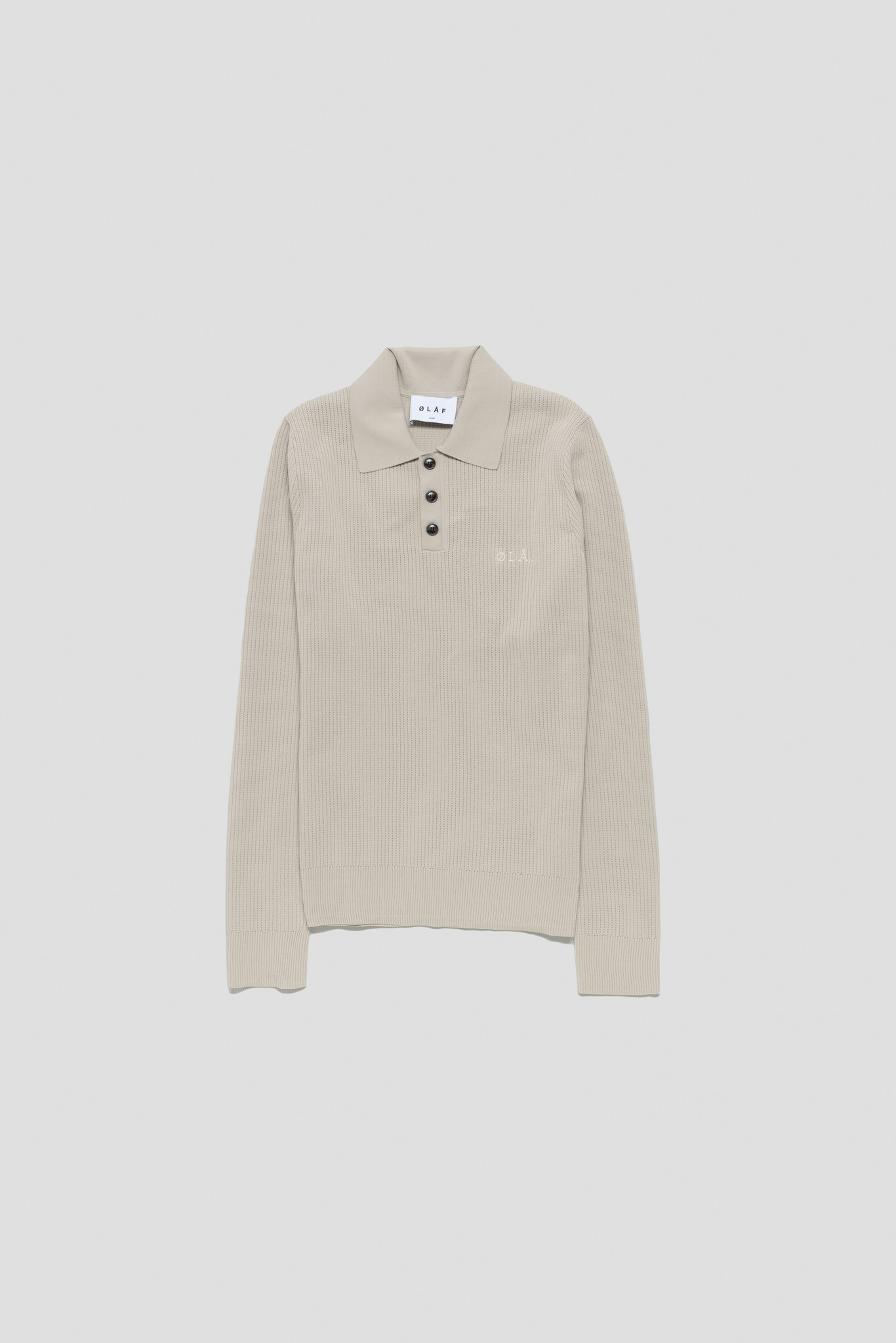 Lightweight Knitted Polo Off White