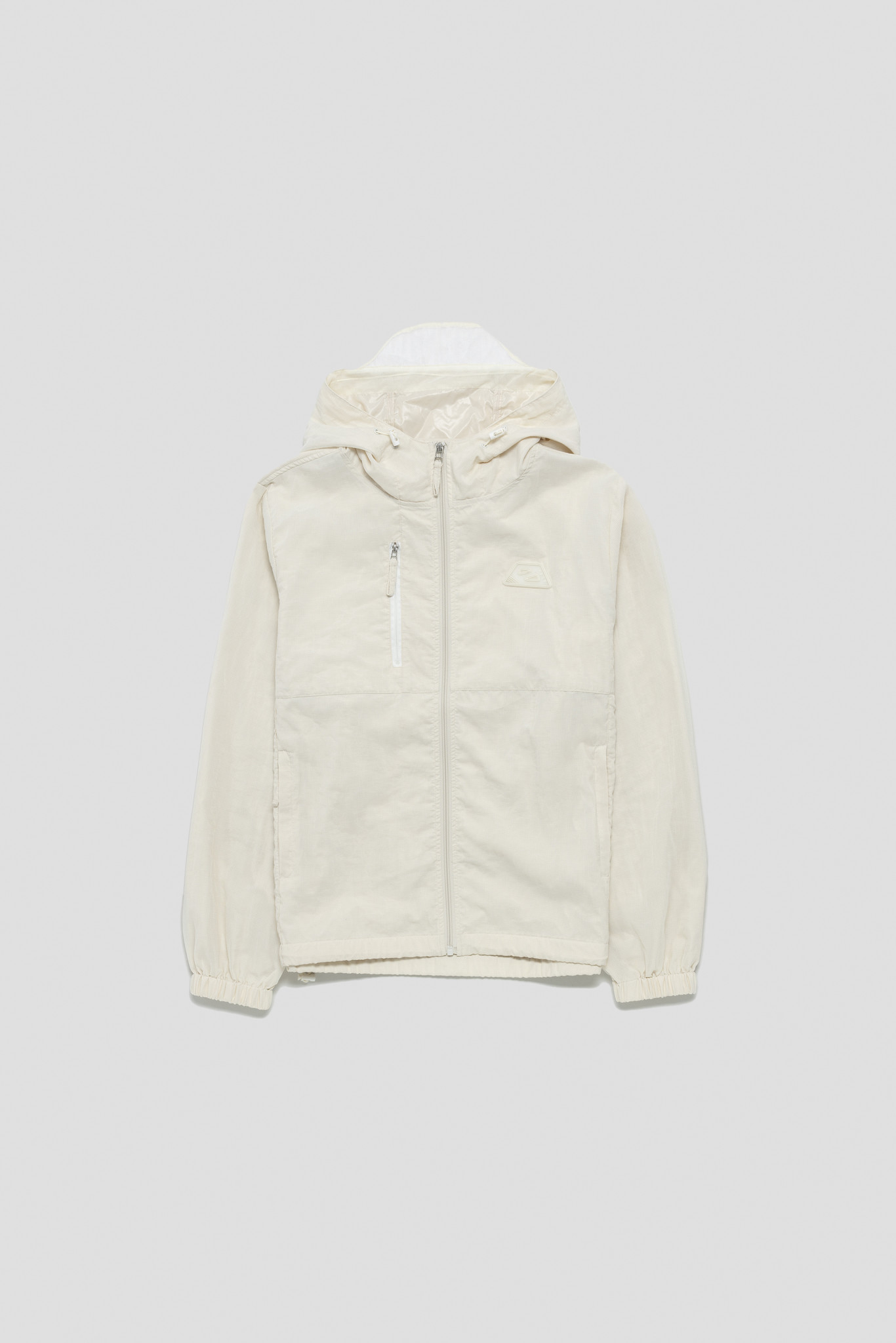 Zip Up Ripstop Jacket White