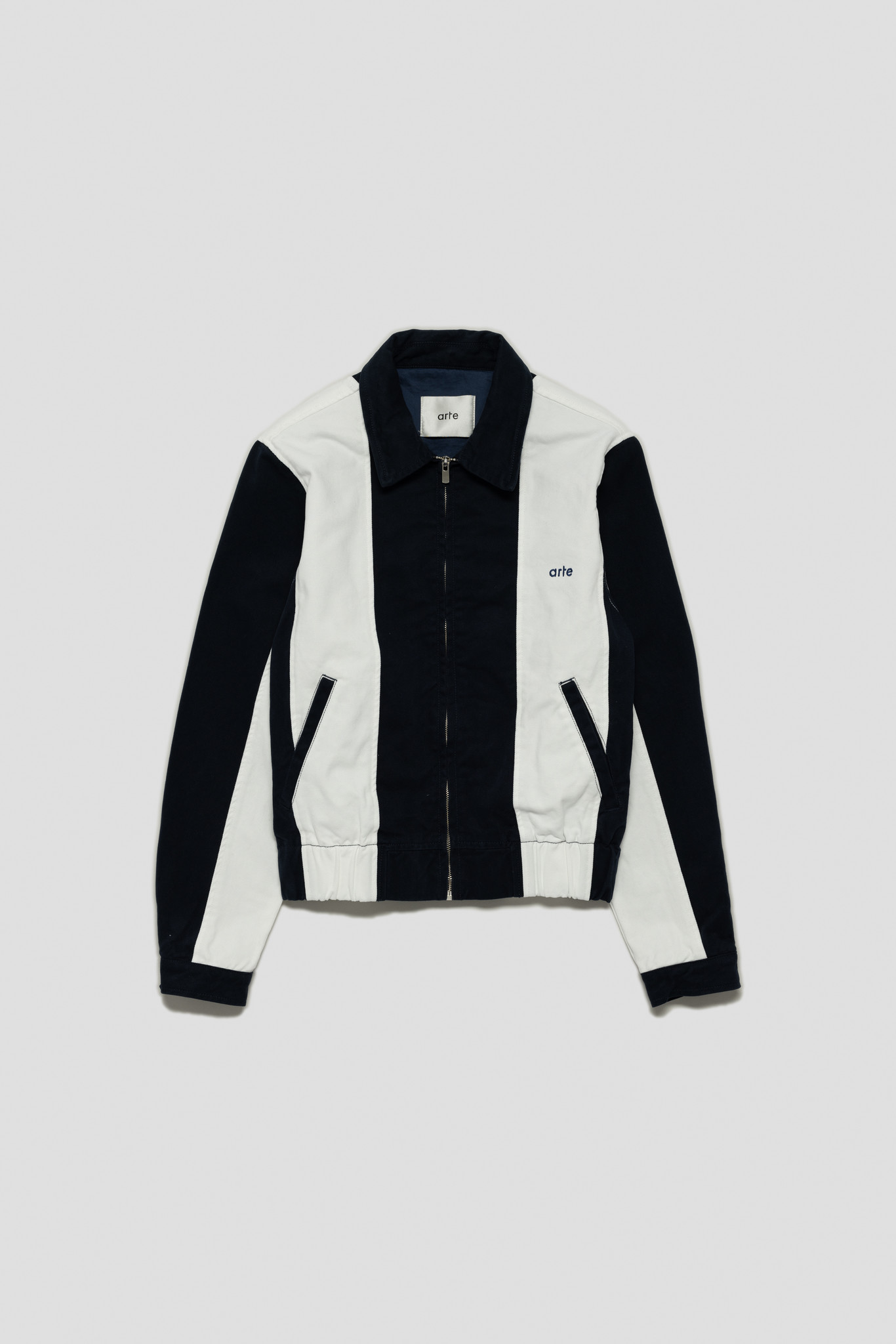 Jeffrey Stripe Navy/White
