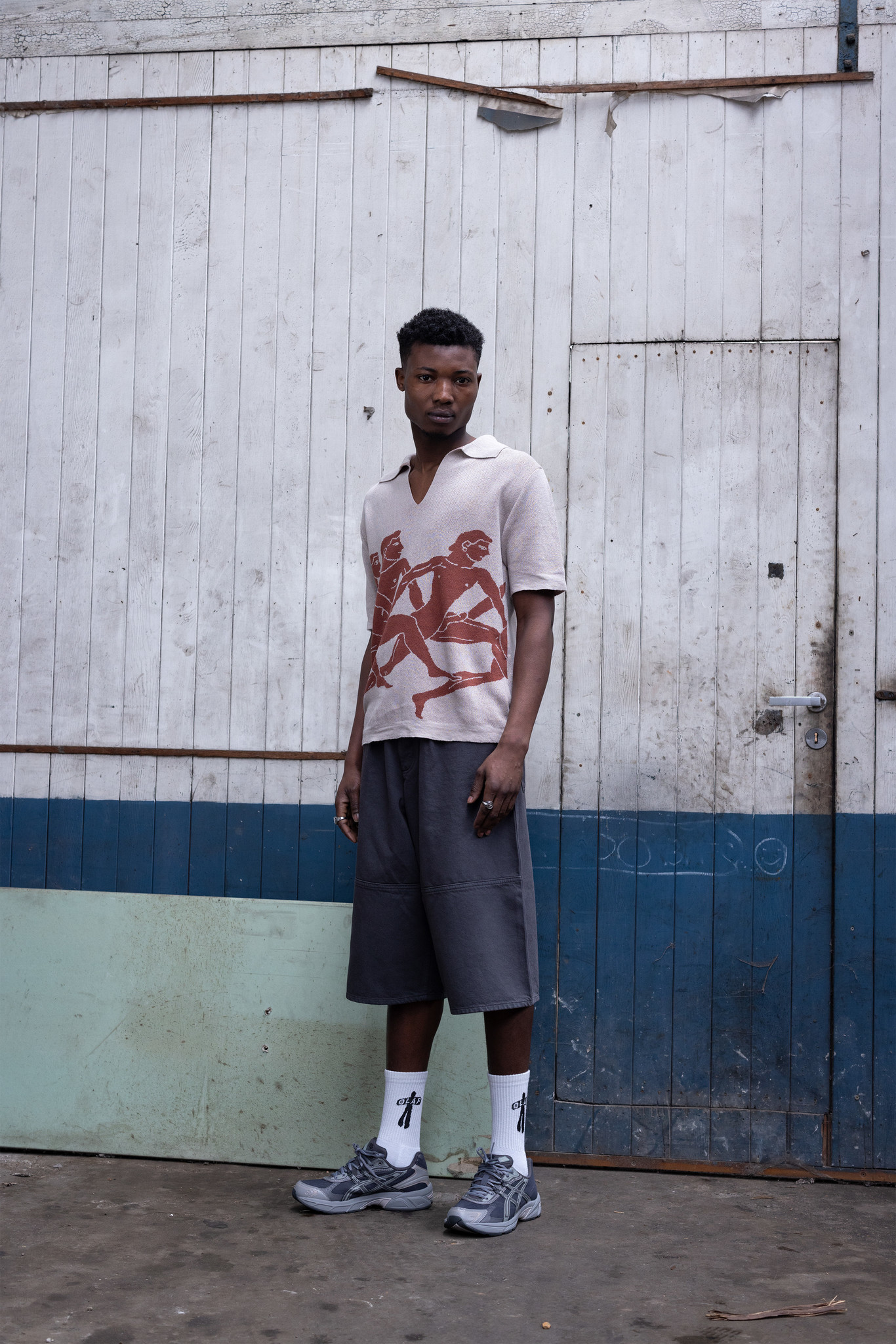Few Hard Men Knit Polo Beige