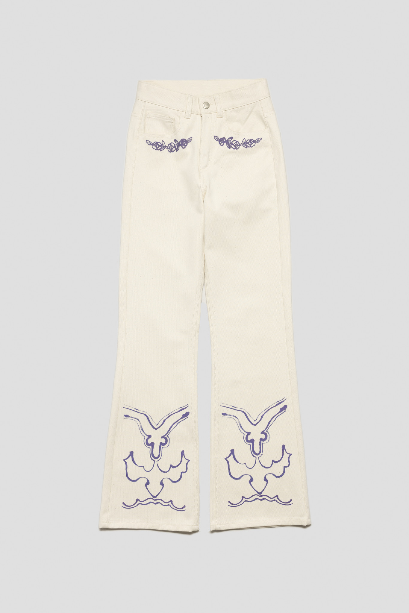 Licky Luck Twill Pants Beige