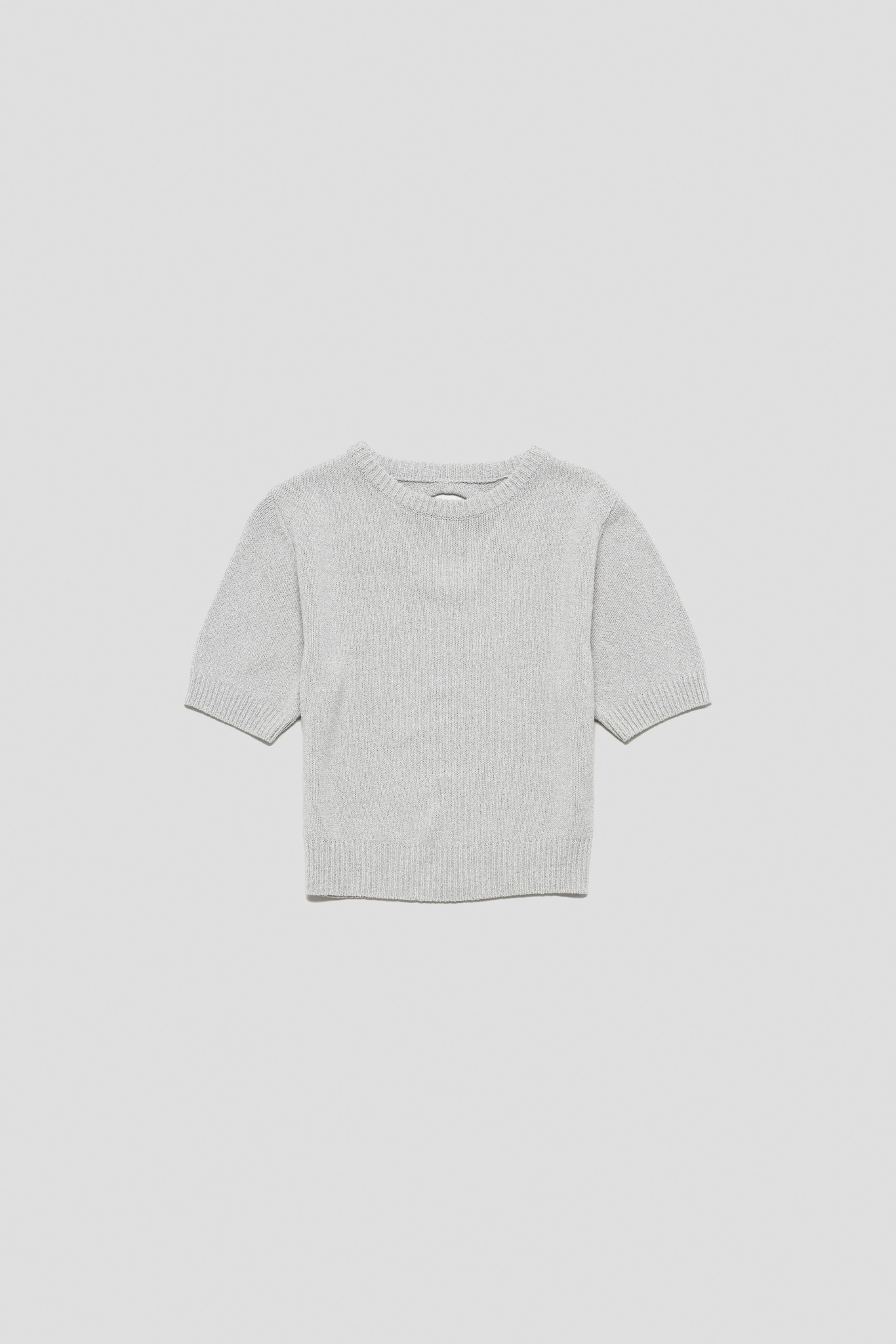 Back Cut-Out Pullover Grey