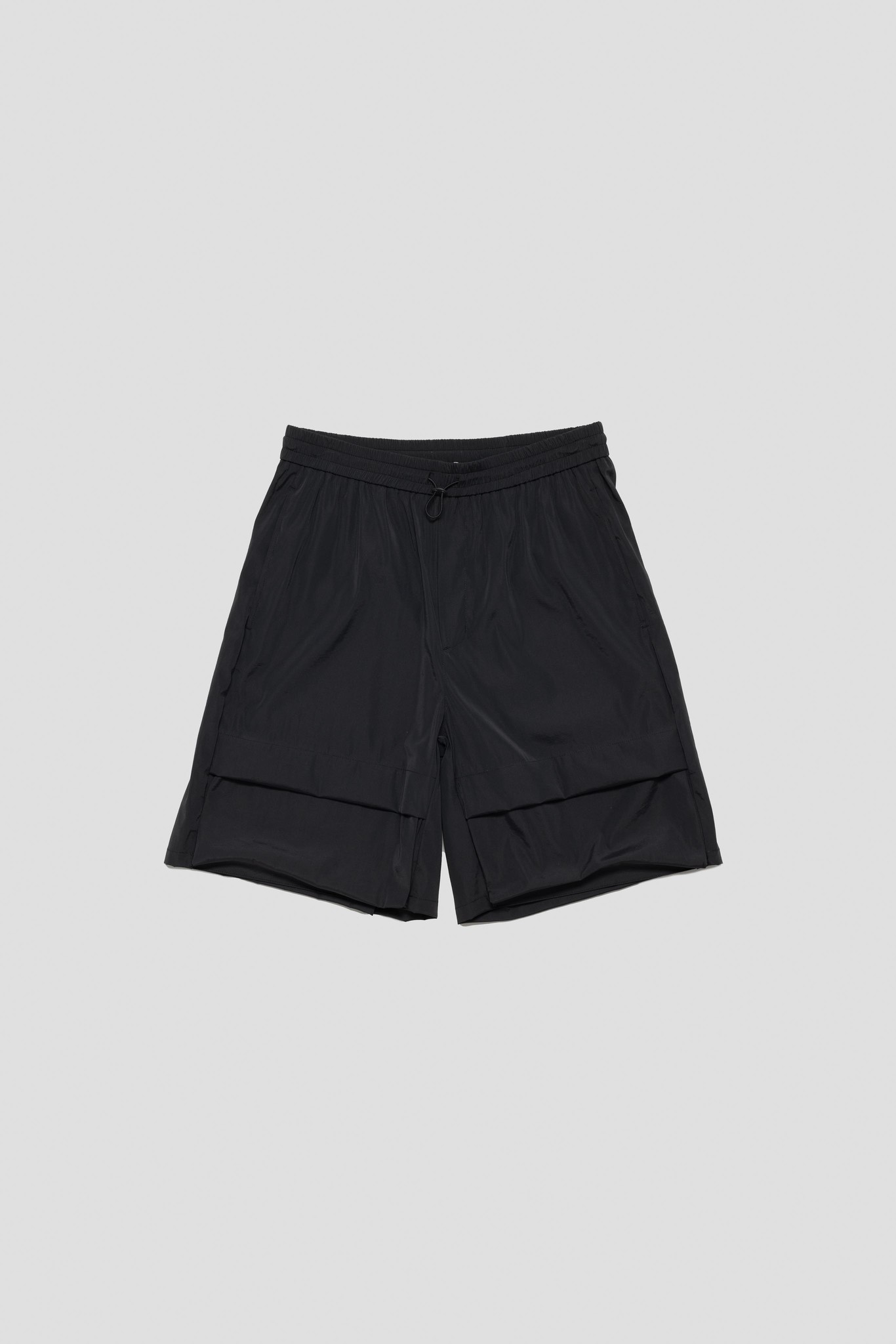 Nylon Banding Pocket Shorts Black