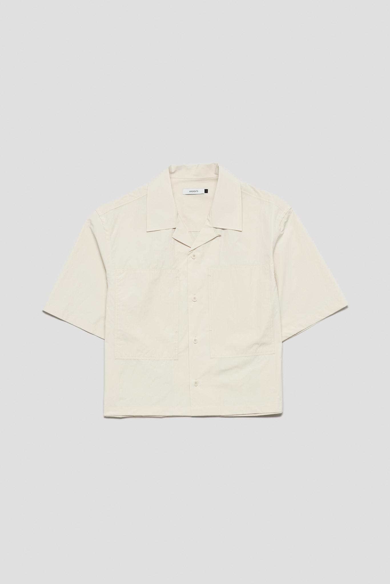 Pocket Half Shirt Light Beige