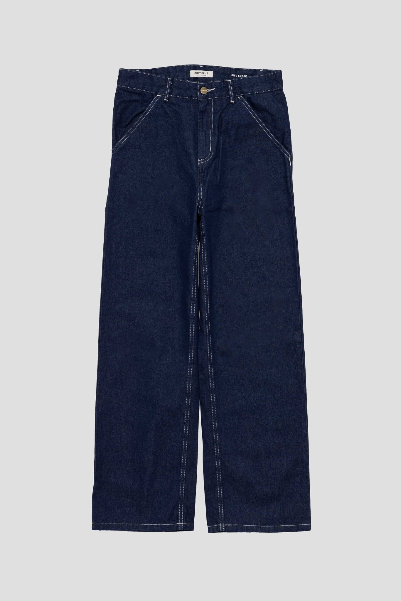 W Simple Pant Blue One Wash