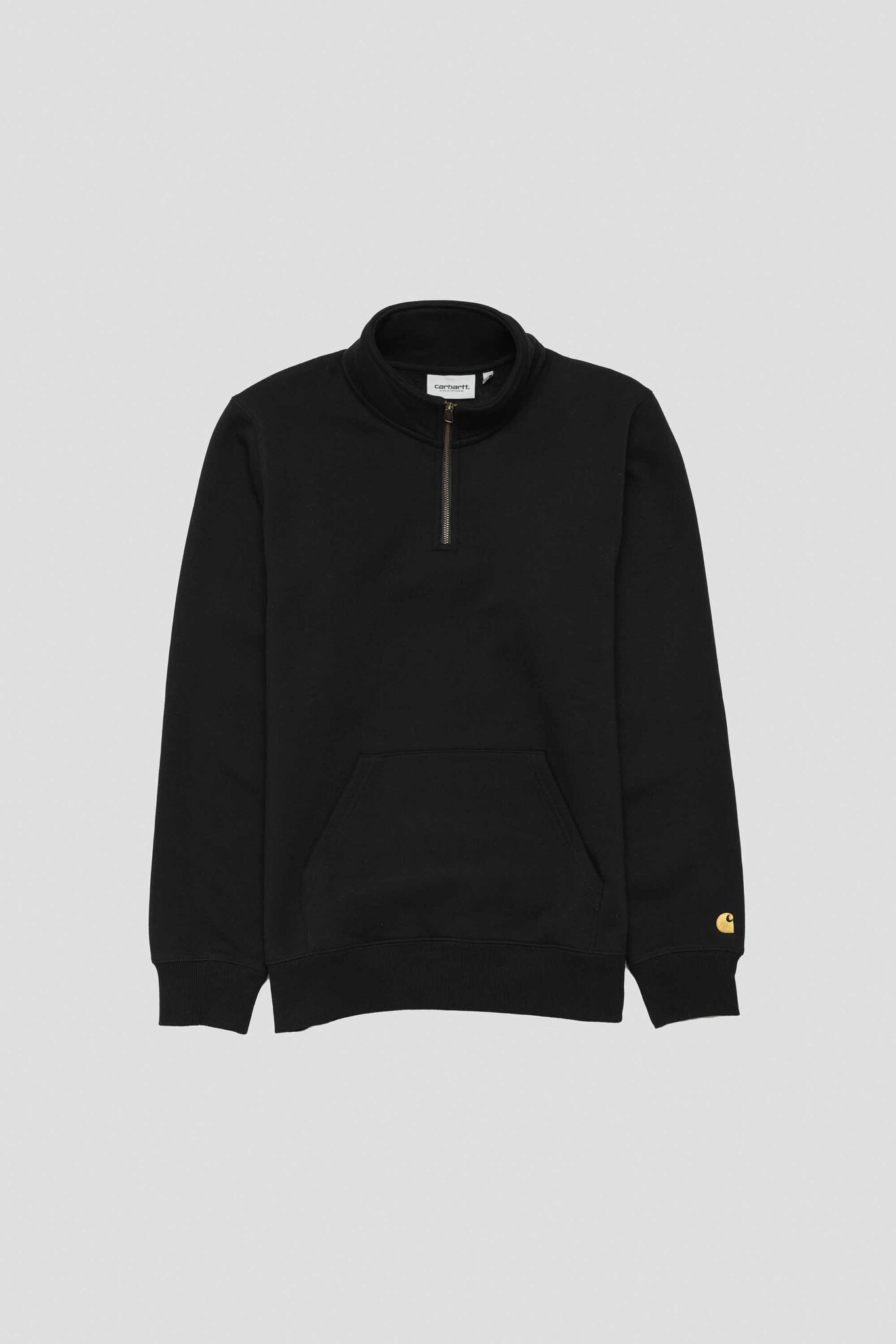 Chase Neck Zip Sweat Black Gold Welcome to Shelter