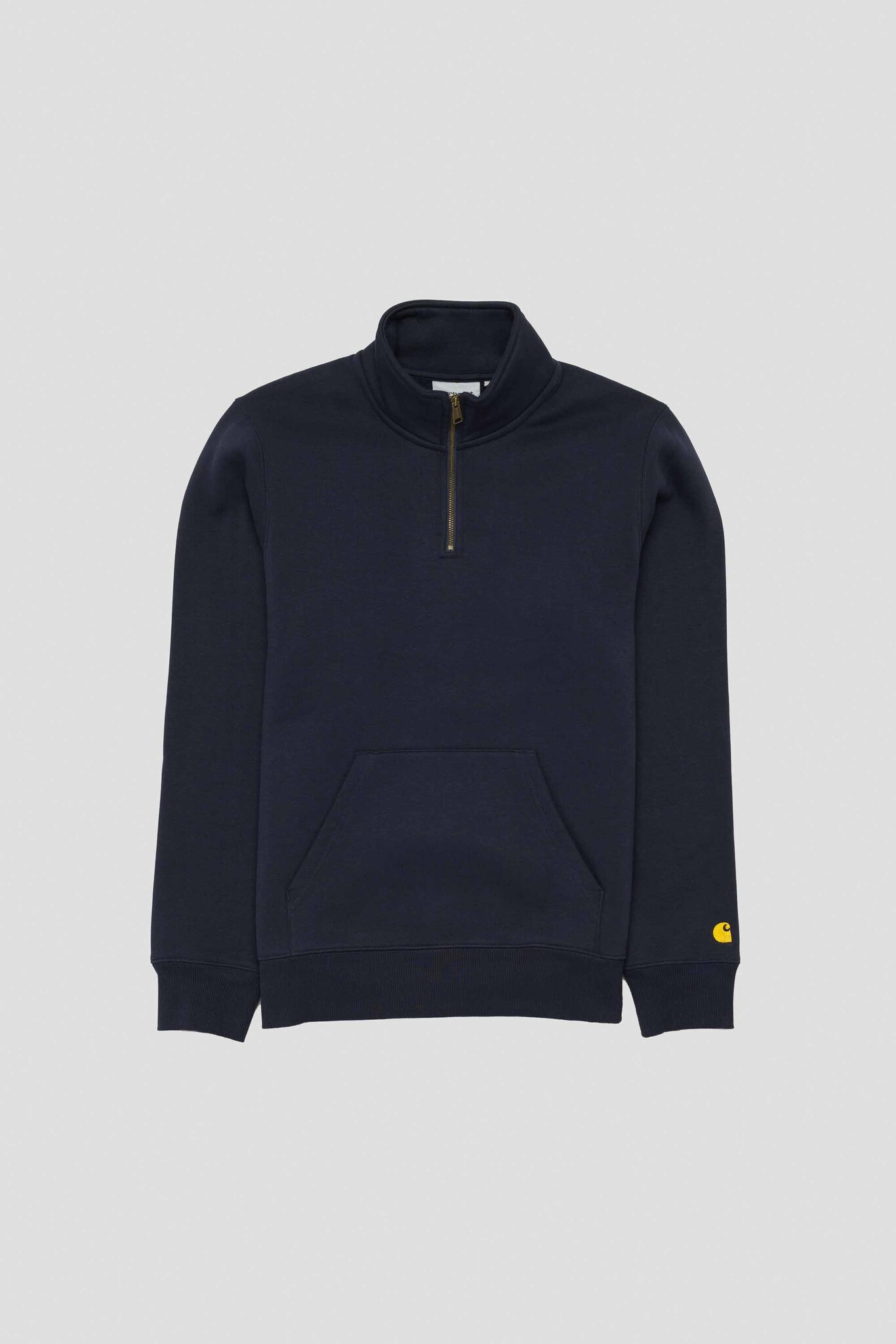 Chase Neck Zip Sweat Dark Navy/Gold