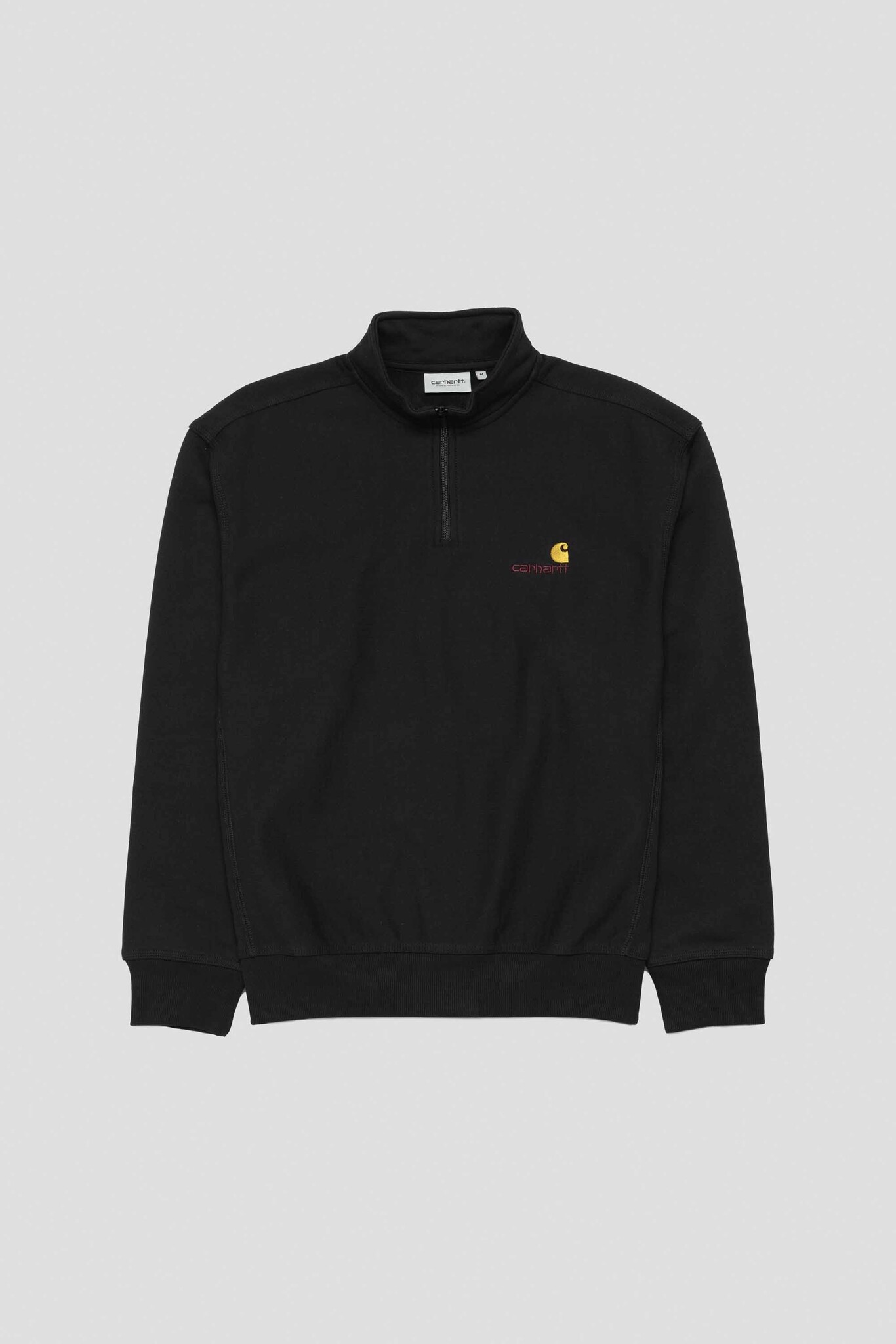 Half Zip American Script Sweat Black