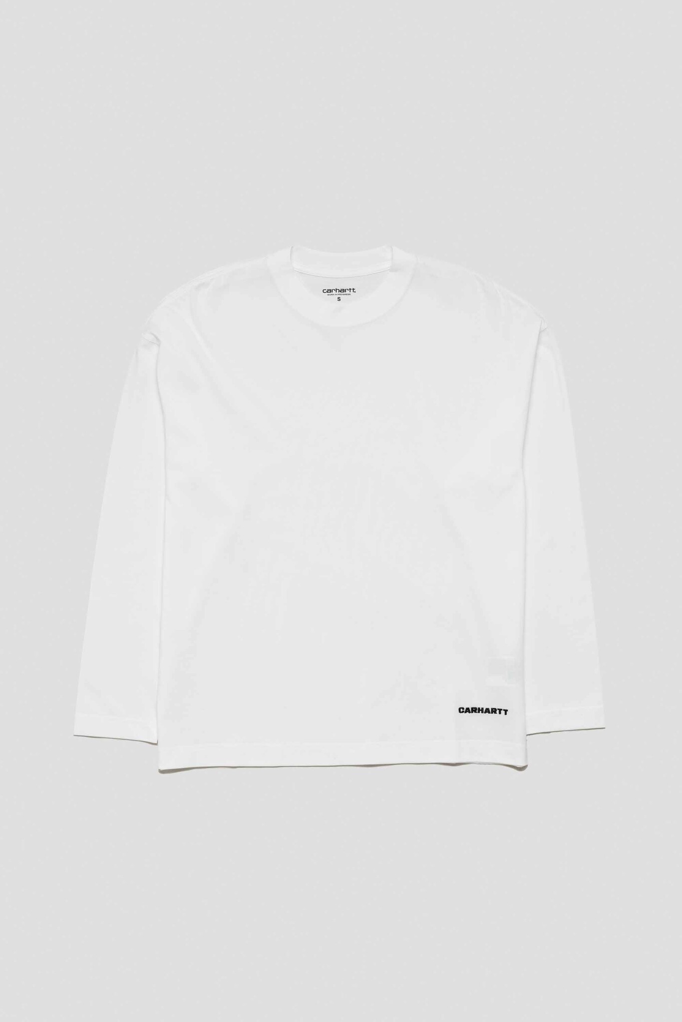 L/S Link Script T-Shirt White/Black