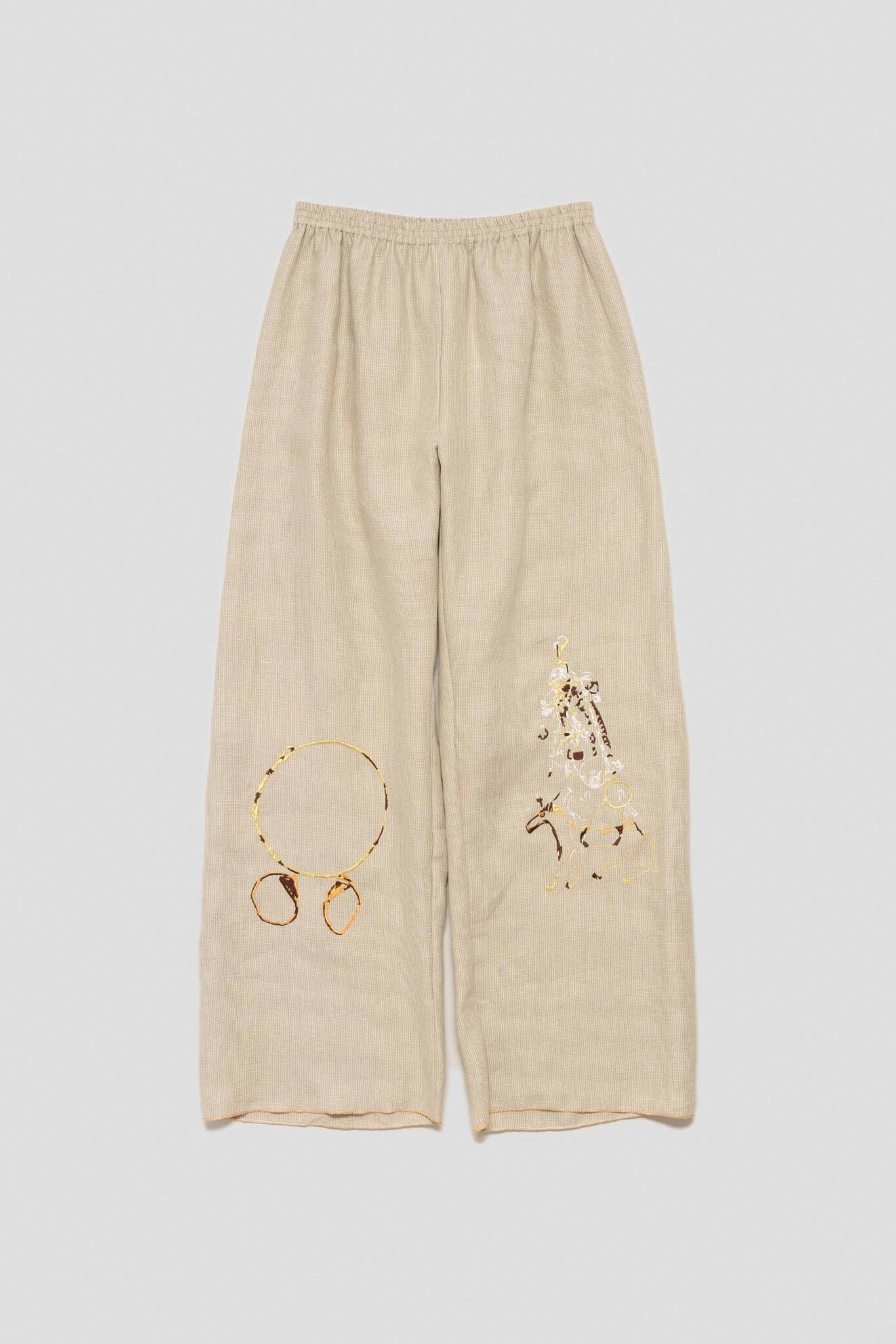 beige trousers with horse keyring II