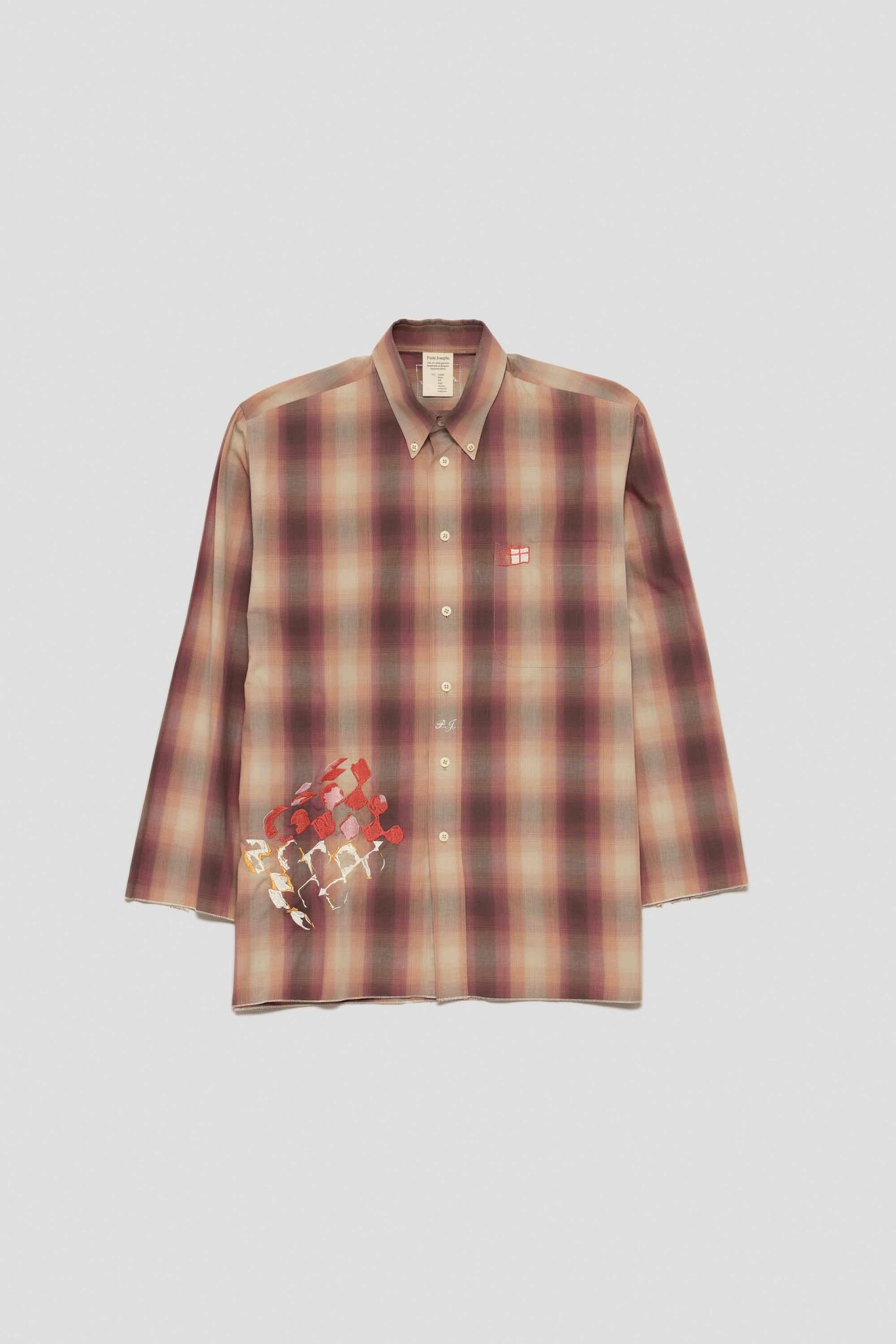 checkered shirt with checkered cake