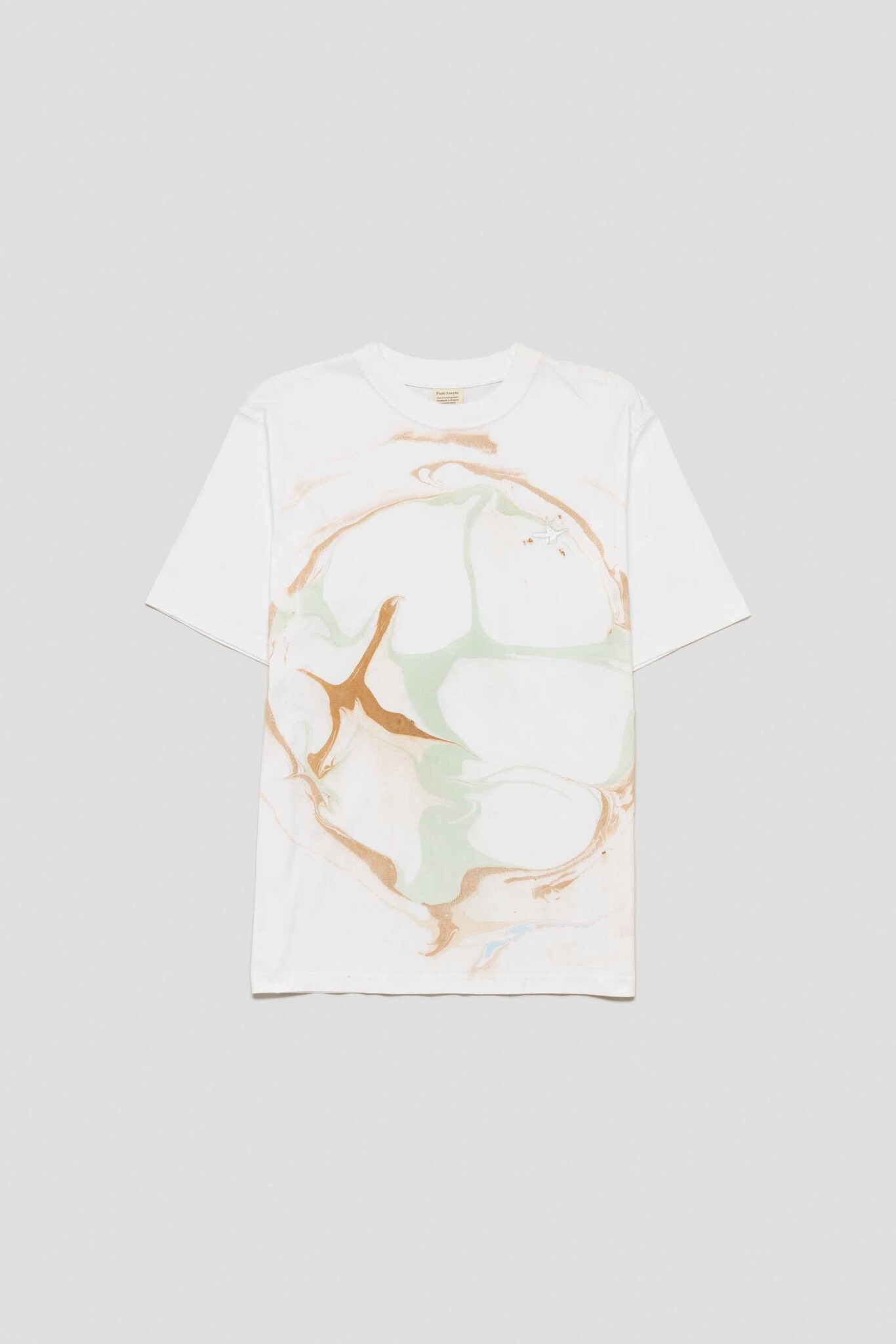 white t-shirt with I dreamed of green and brown
