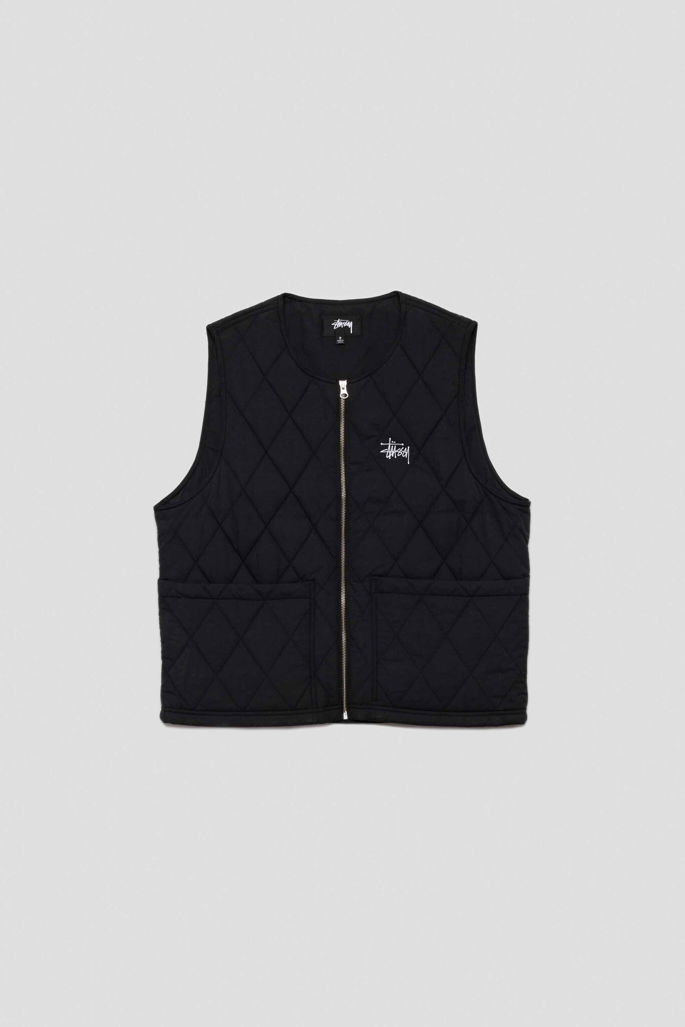 Diamond Quilted Vest Black