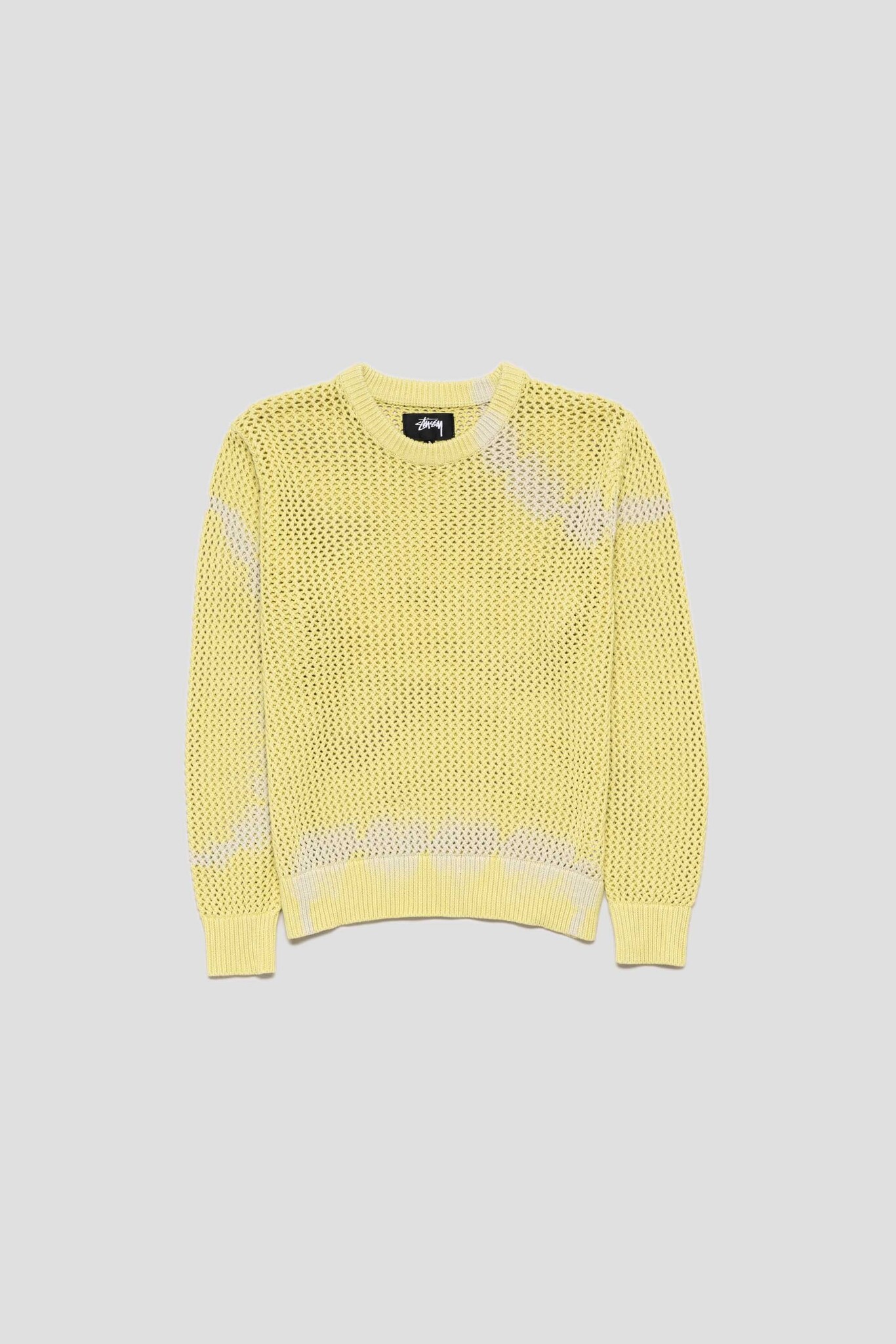 Pig. Dyed Loose Gauge Sweater Tie Dye Yellow
