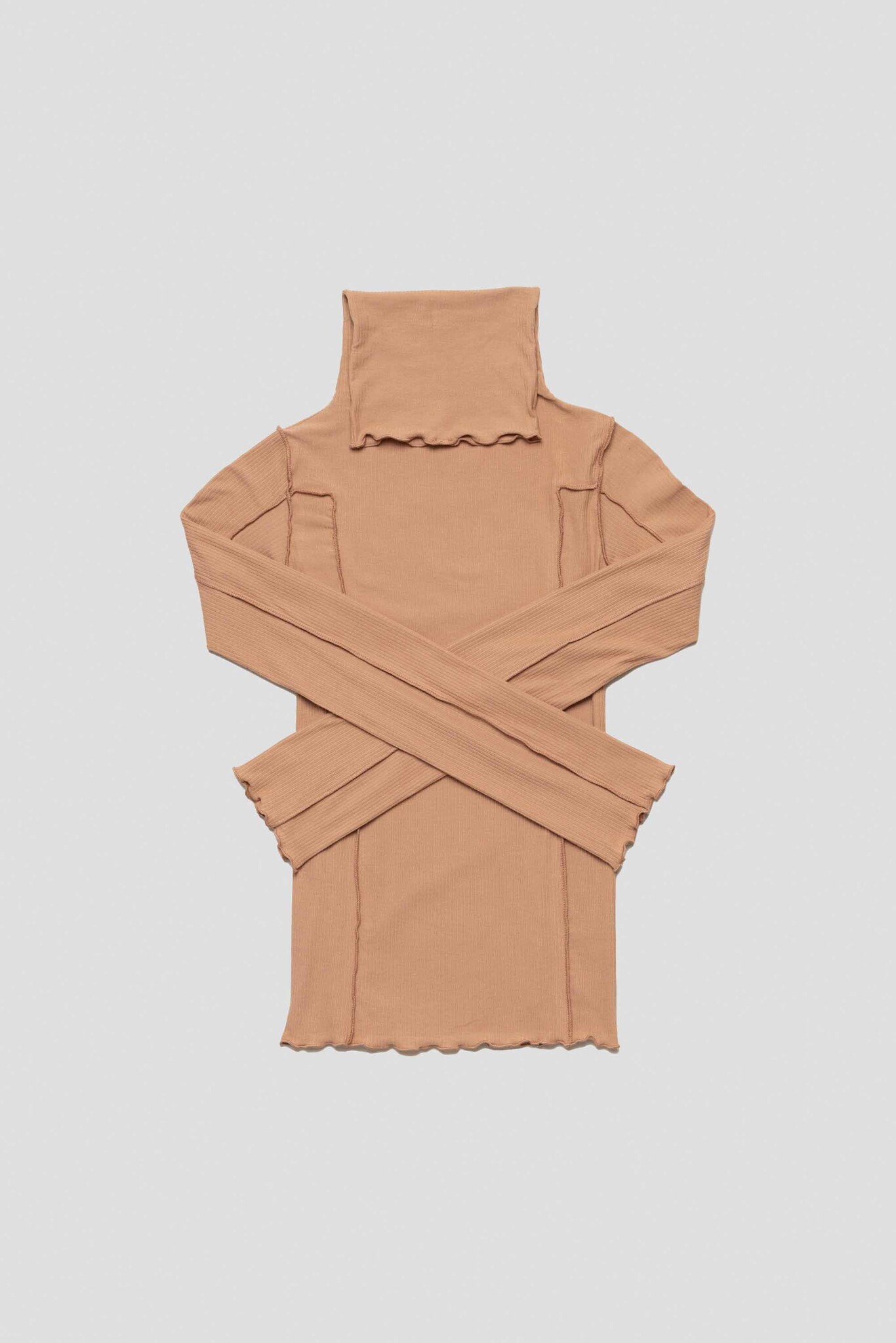 Omato Turtle Neck Ripa Rose
