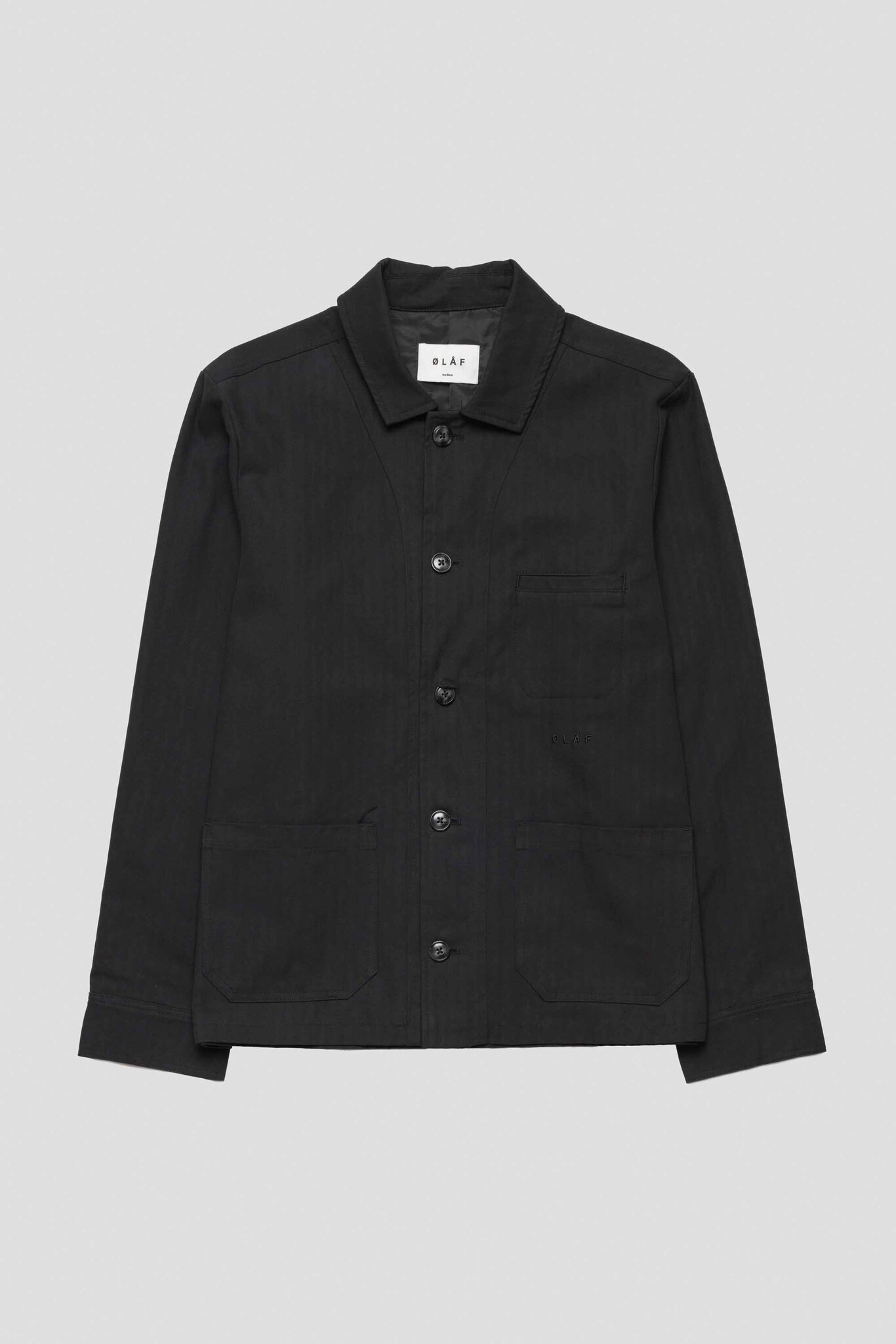 Herringbone Workwear Blazer Black