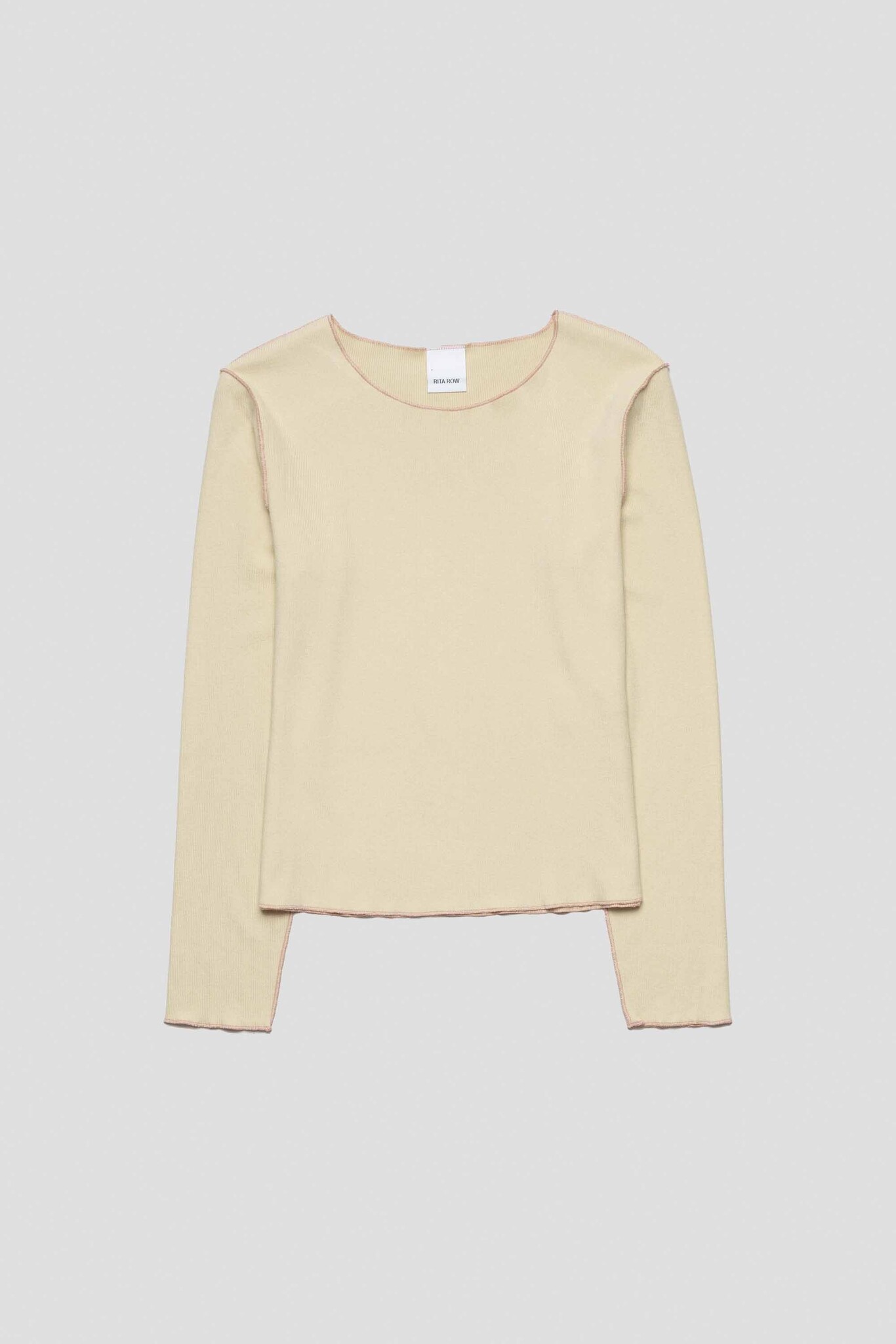 Zoe Knit Top Contrast Ivory