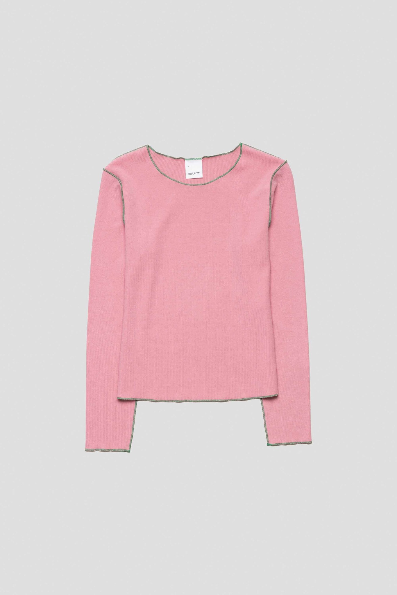 Zoe Knit Top Contrast Pink