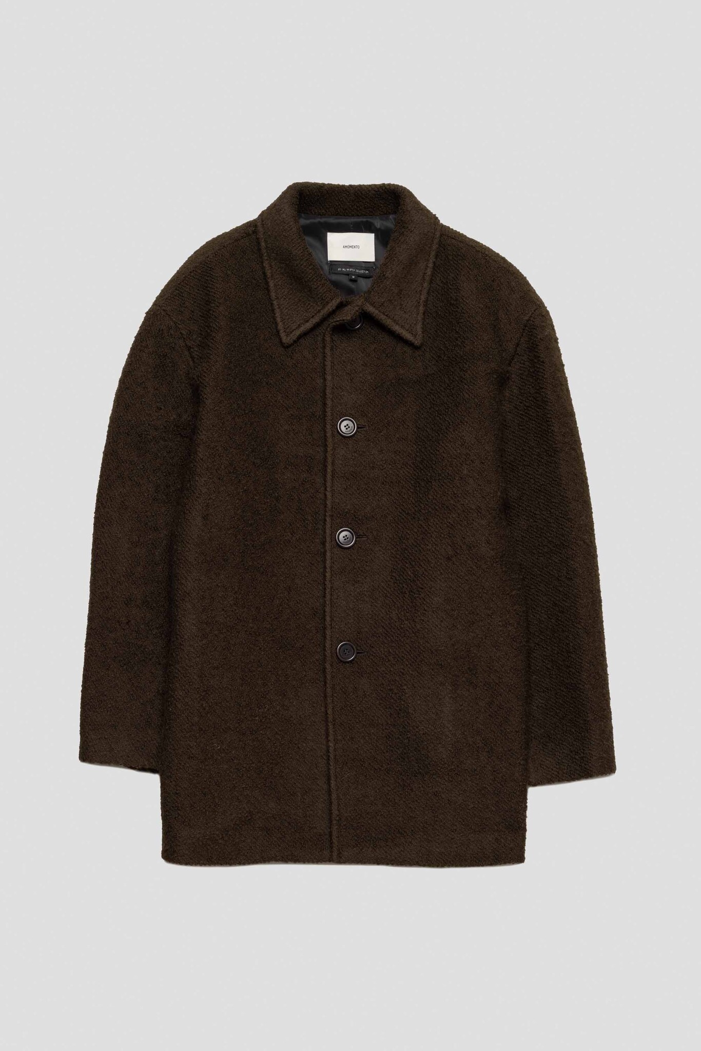 Wool Half Single Coat Brown