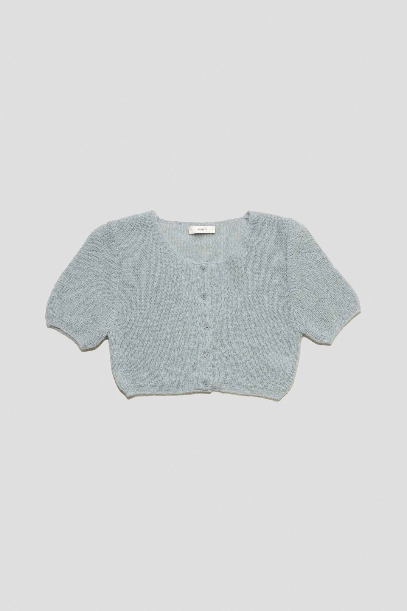 Alpaca Crop Cardigan Mint