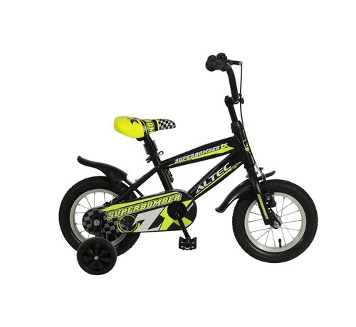 Altec Superbomber 12 inch Zwart/Geel jongensfiets