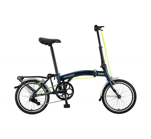 NIHIL Mosso Town 16 inch vouwfiets Mat Blauw