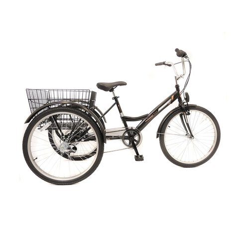 Umit Driewieler Senioren 24 inch Zwart 100% RIJKLAAR GELEVERD Nieuw