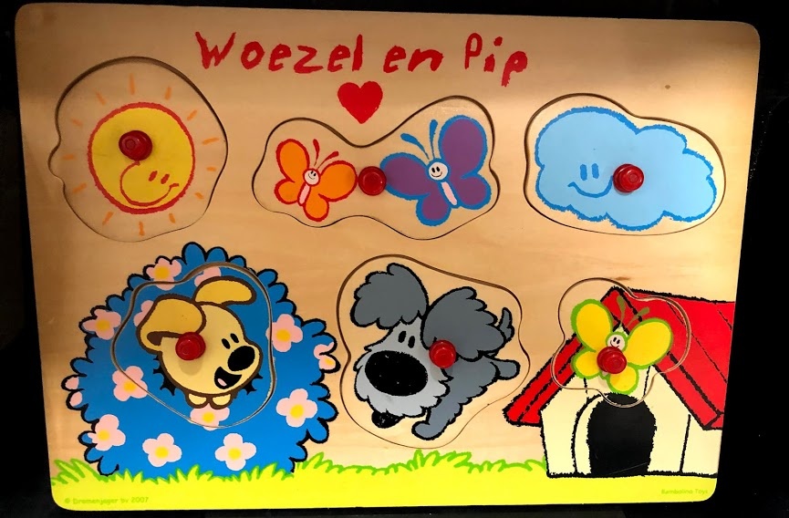 vormen puzzel Woezel en Pip -