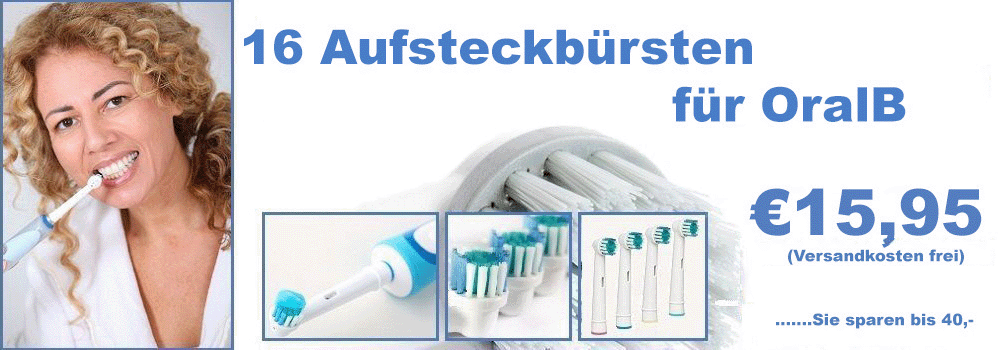 16 Aufsteckbursten fur OralB