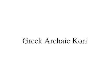 Greek Archaic Kori