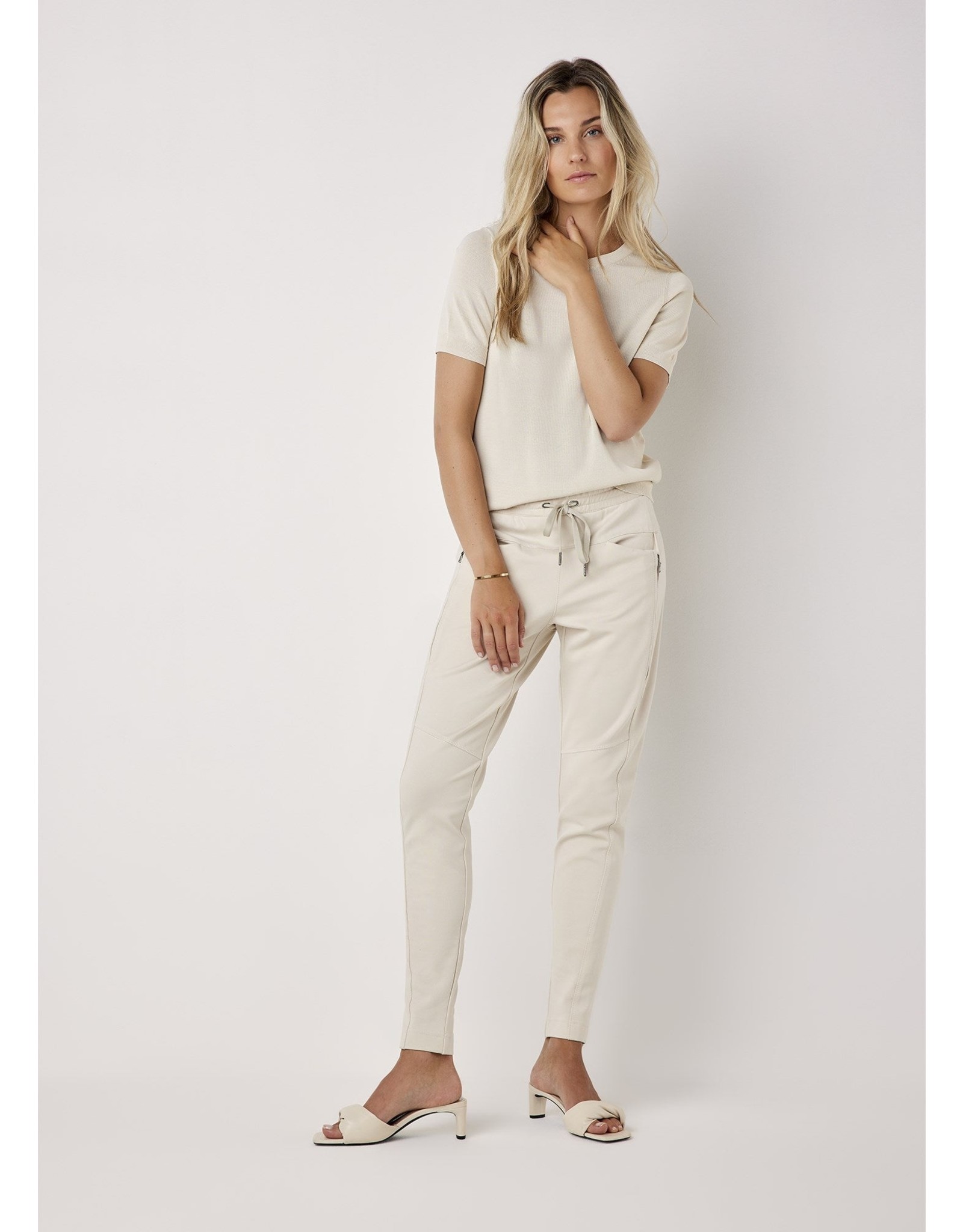 Summum Trousers sporty punto - Ivory