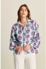 Pom Amsterdam Blouse Violet - Flower Aqua