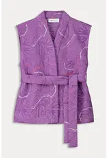 Pom Amsterdam Gilet - Quilted Purple