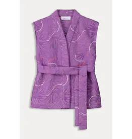 Pom Amsterdam Gilet - Quilted Purple