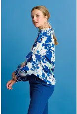 Pom Amsterdam Blouse Violet - Crane Birds Blue