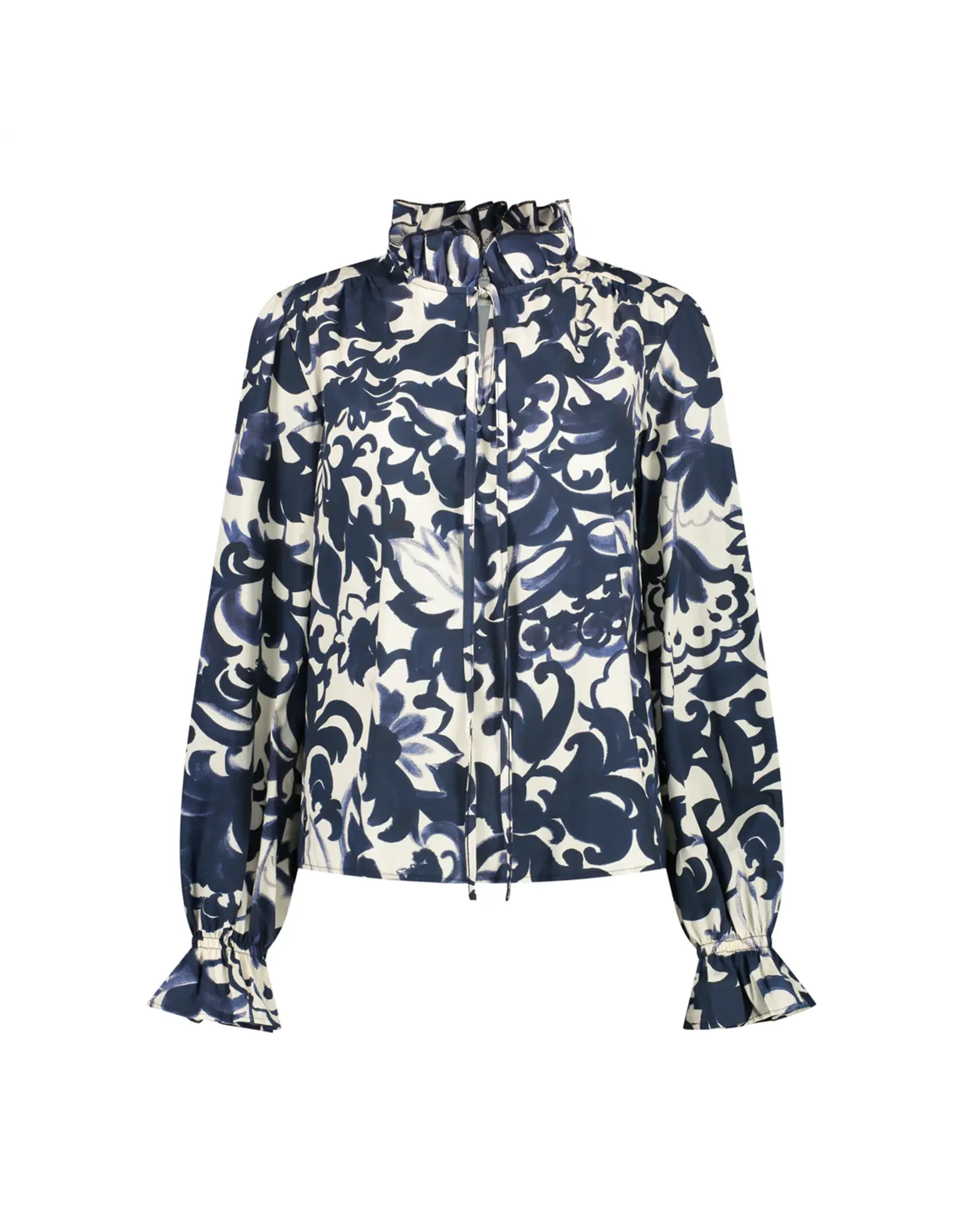 Amaya Amsterdam Lily Blouse - Blue Flowers