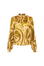 Amaya Amsterdam Milly Blouse - Lime Peach