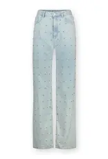 Homage Wide leg jeans with strass