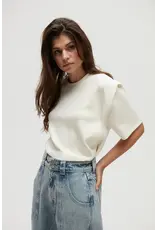 Homage Top with Shoulder Detail - Soft Cream