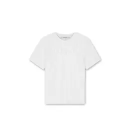 Homage T-shirt With Gathering - White
