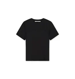 Homage T-shirt With Gathering - Black