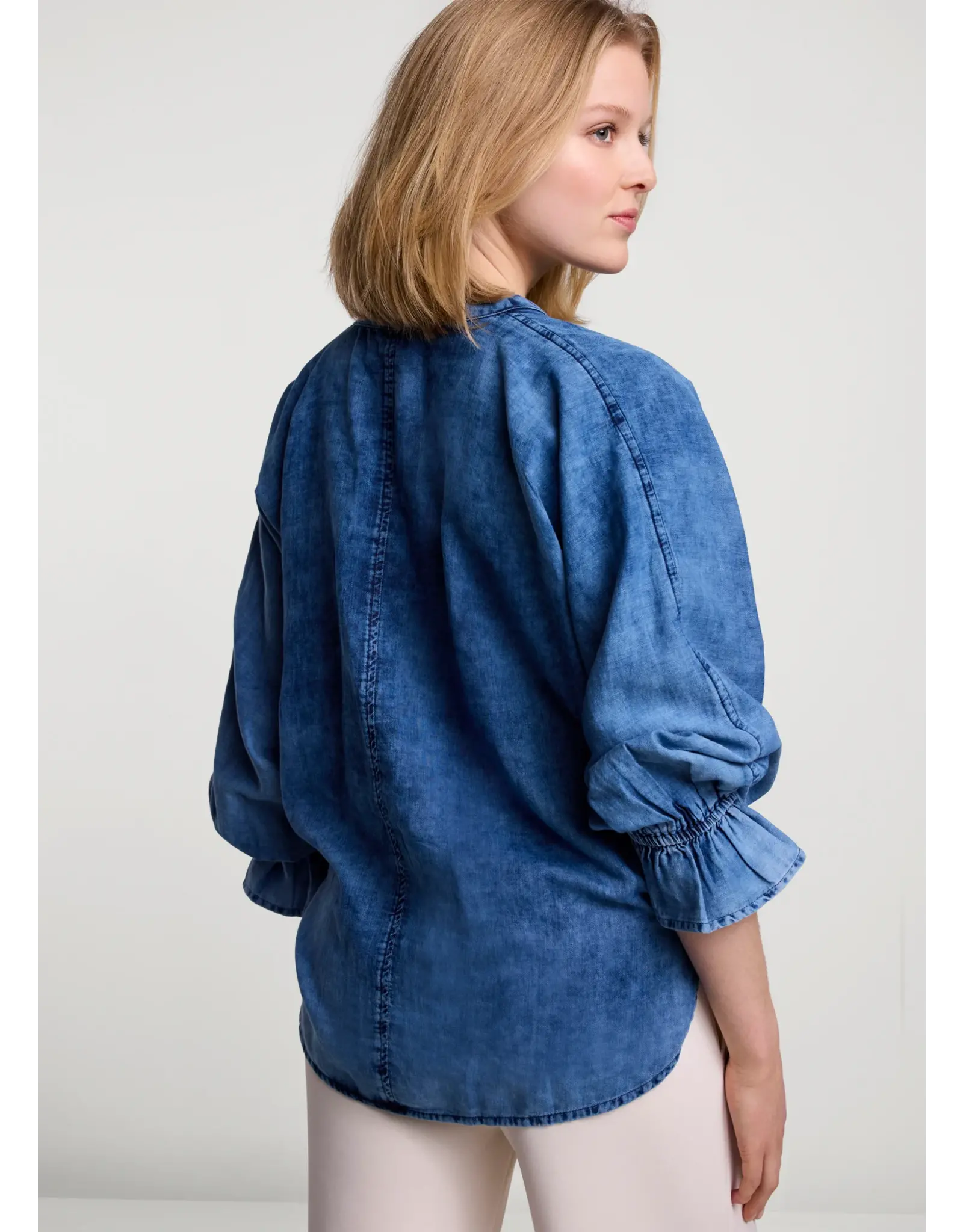 Summum Blouse Indigo Anglaise