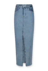 Homage Long Denim Skirt - Mid Vintage