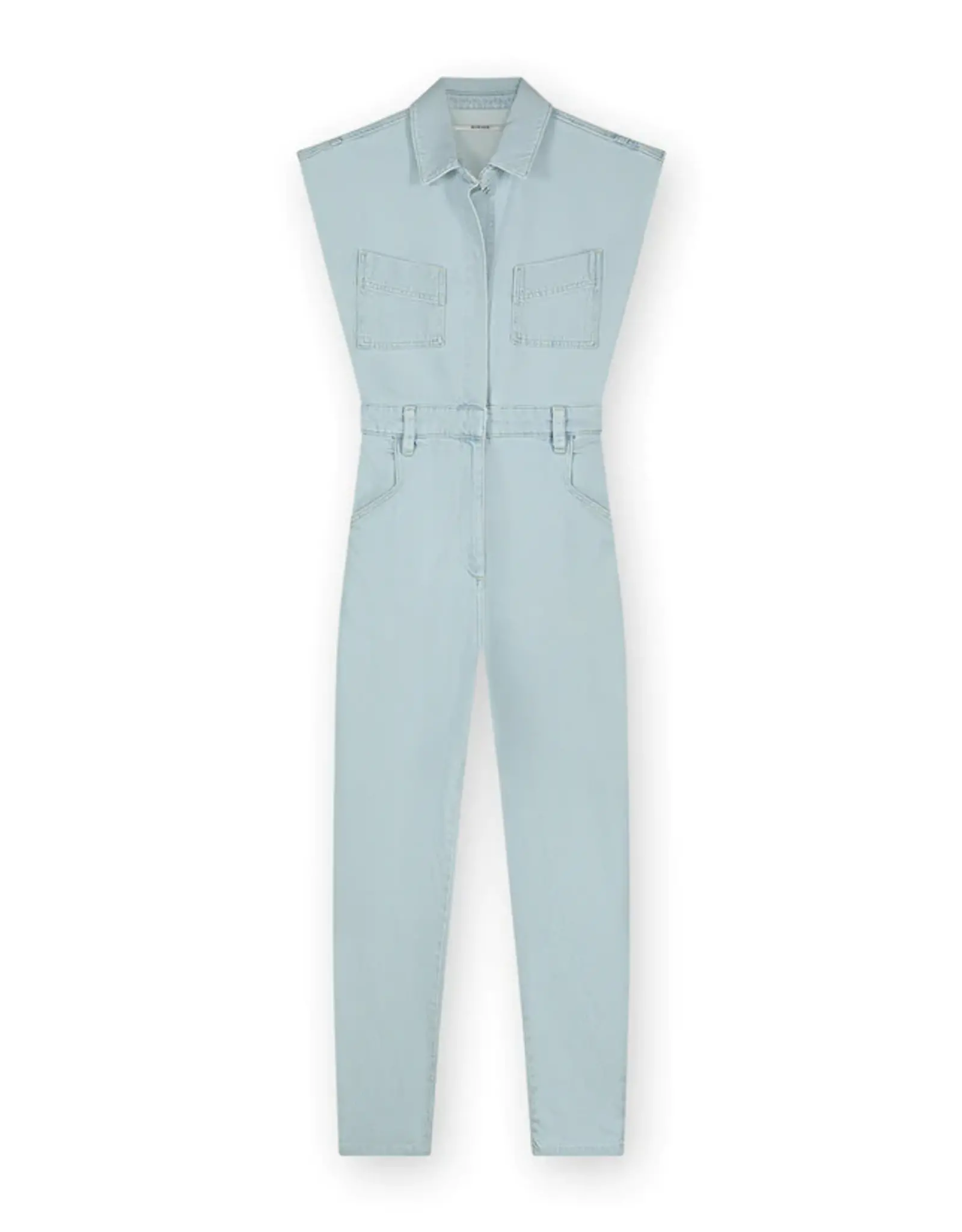 Homage Denim Jumpsuit - Light Blue Wash